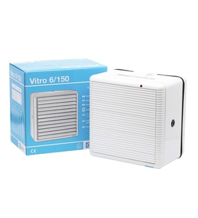 Elicent Vitro 6/150 Duvar ve Pencere Tipi Havalandırma Fanı, 300 m3-h