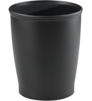 Lexroo 93437EU Kent çöp kutusu çöp kovası – Plastik 21,21 X 21,21 X 25,40 cm, siyah