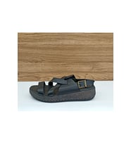 Mammamia D25ys-5160 Kadın Hakiki Deri Comfort Sandalet (Siyah)