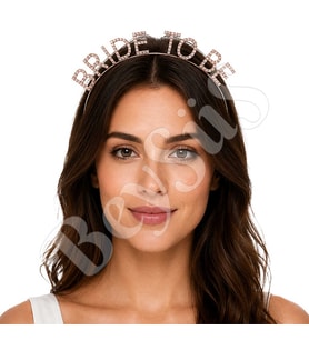 Bride To Be Taşlı Lüx Tac Rose Gold