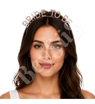 Bride To Be Taşlı Lüx Tac Rose Gold