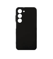 Galaxy S23 Kılıf Lüx Kamera Koruma Çıkıntılı Soft Silikon (Siyah)