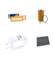 Bosch Filtre Bakım Seti Mercedes CLK 240 C209 2003-2009 Benzin Hava + Yağ F + Yakıt F. + Polen Sardes