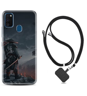 Samsung M21 M22 M23 M30 M31S M32 Kılıf Boyun Askılı Silikon Warrior 1653