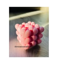Kalpli Buble Mum 1 Adet Pembe Pembe