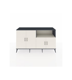 Kronos Konsol 6 Raflı 4 Kapaklı 176x59x99 Antrasit-Aytaşı