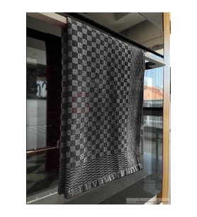 4 Adet 40x60cm Büyük Boy Damalı Desenli Kurulama Havlusu, Sunum Havlusu