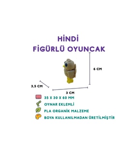 Hindi Figür - 3D Kümes Hayvanı Oyuncak
