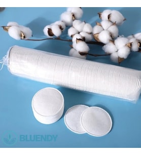 100 Adet Yuvarlak Makyaj Temizleme Pamuğu -%100 Saf Premium Kalite Disk Pamuk, Fondöten ve Makyaj Çıkarma Pedi, Tüy Bırakmaz, Yumuşak ve Taşınabilir (M, Adet, 100)