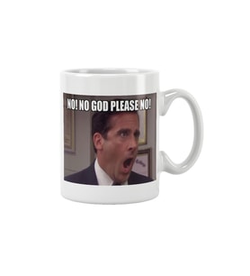 Michael Scott The Office No God Please Baskılı Kupa Bardak