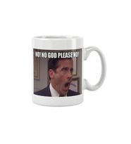 Michael Scott The Office No God Please Baskılı Kupa Bardak