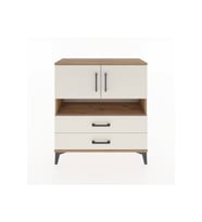 Arges Şifonyer 3 Raflı 2 Çekmeceli 2 Kapaklı 88x30x96 Çam-Aytaşı