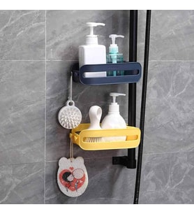 Şampuanlık Sabunluk Süngerlik Banyo Mutfak Düzenleyici Askılı Ayarlanabilir Vakumlu Organizer