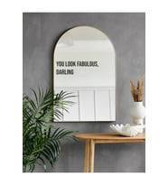 You Look Fabulous Ayna Stickeri Siyah 37X12 cm