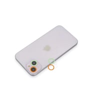 Durukar® iPhone 13 Renkli Kamera Lens Koruma Cam - Turuncu-Yeşil
