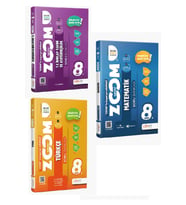 Günay Yayınları Günay Yayınları 8. Sınıf Zoom Türkçe + Matematik + İnkılap 3 lü set (Çok Renkli)