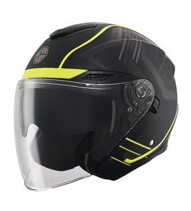 OF669 Cavalry Motosiklet Kaskı Güneş Vizörlü Yarım Açık Motorcu Kask