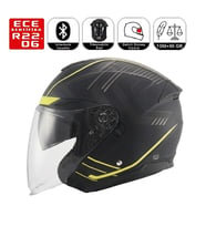 OF669 Cavalry Motosiklet Kaskı Güneş Vizörlü Yarım Açık Motorcu Kask