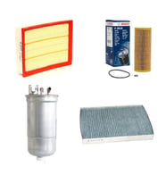 Bosch Filtre Bakım Seti Audi A6 1.9 TDI Dizel 1998-2004 Hava + Yağ F + Yakıt F. + Polen Bosch