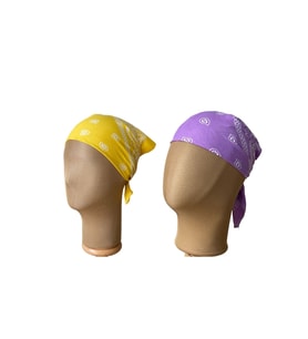 %100 Pamuklu Klasik Desen Unisex 2li Bandana Seti Renkli Bandana Etnik Desenli A Kalite Bandana