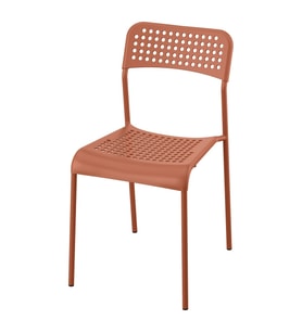 Plastik Sandalye, Kırmızı-Kahverengi