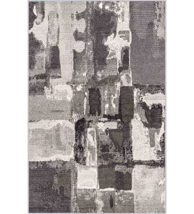 Eliana Home Baskılı, Yıkanabilir Kaymaz Taban Salon Halısı LNA0340 100x150 cm (Gri)