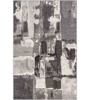 Eliana Home Baskılı, Yıkanabilir Kaymaz Taban Salon Halısı LNA0340 100x150 cm (Gri)
