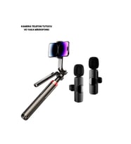 NPL2S TRİPOT +K11 YAKA MİKROFONU SET