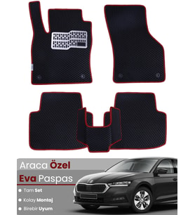 SKODA OCTAVİA NX (2020-2024) Uyumlu EVA Paspas Tam Set–Oto Paspas,Araca Özel,Kolay Montaj