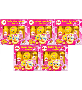 Dalin Kolay Taranan Saçlar Seti (Şampuan + Sprey + Tarak) Avantaj Paket (5 Li Set)