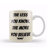 Bono Quotes Gift Kupa Bardak Porselen