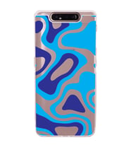 Samsung Galaxy A80  Kamera Korumalı  Kapak Renkli Desen Tasarımlı  Şeffaf Kılıf