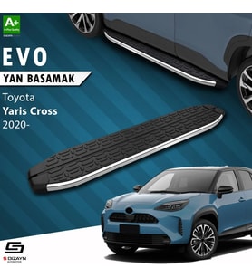 S-Dizayn Toyota Yaris Cross Evo Krom Yan Basamak 173 Cm 2020 Üzeri A+ Kalite