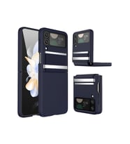 Galaxy Z Flip 4 Kılıf Belt Flip Kapak - Lacivert