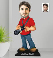 Kişiye Özel Fotoğrafçı Erkek Ahşap Biblo-2