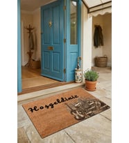 Valerine Life Kapı Önü Paspası 45x70cm Kaymaz Taban Dekoratif iç Dış Mekan Viyola ve Baterili
