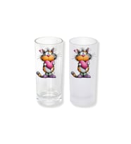 Ghostbastır Design Kedili Buzlu / Buzsuz Seçenekli Rakı Bardağı – 1 Adet Şık Sunum Bardağı 0141