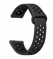 Microsonic Samsung Galaxy Watch 4 40mm Rainbow Sport Band Kordon Siyah