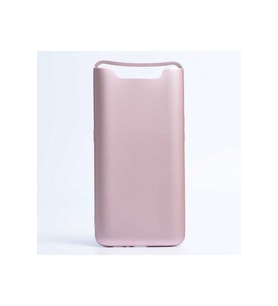 Samsung Galaxy A80 Uyumlu Kılıf Zore Premier Silikon Kapak (Rose Gold Altın)