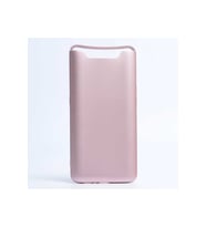Samsung Galaxy A80 Uyumlu Kılıf Zore Premier Silikon Kapak (Rose Gold Altın)