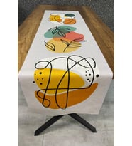 Yaprak Desenli Runner 40x140 Cm