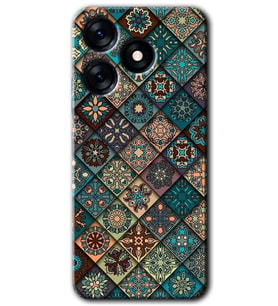 Tecno Spark 10 Pro Kılıf HD Desen Baskılı Kılıf - Mandala Desen