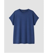 LCW Curve Lacivert Büyük Beden %100 Pamuklu Kadın Tişört