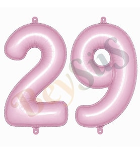 29 Rakam Folyo Balon pembe Rengi (76 cm)