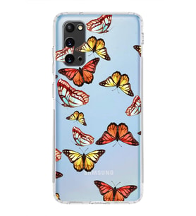 PrintiFy Samsung Galaxy S20 ile Uyumlu 1mm Slim Fit Water Color 2 Baskılı Şeffaf  Kılıf