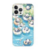Iphone 12 Pro Uyumlu Panda Tasarımlı Şeffaf Telefon Kılıfı