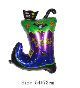 Halloween Çizmeli Kara Kedi Folyo Balon