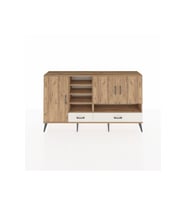 Arges Konsol 8 Raflı 2 Çekmeceli 3 Kapaklı 176x30x99 Çam-Çam/Aytaşı