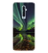 Oppo Reno 2Z 4 Lite 4 Pro 5 6 7 A31 Kılıf Desemli Silikon Kuzey Işıkları 1327