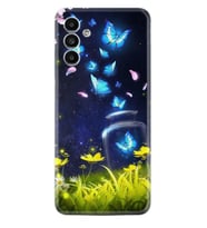 Samsung A23 A31 A32 A50 A51 A52 A53 A70 Kılıf Desenli Silikon Neon Butterflys 1309